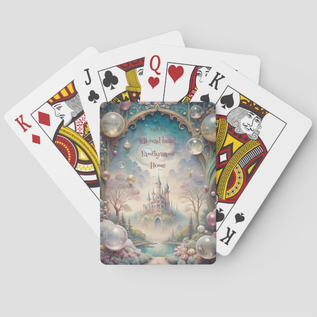 Baraja De Cartas Create Your Own Whimsical Magical Castle (Reverso)