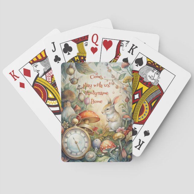 Baraja De Cartas Create Your Own Whimsical Rabbit Hutch (Reverso)