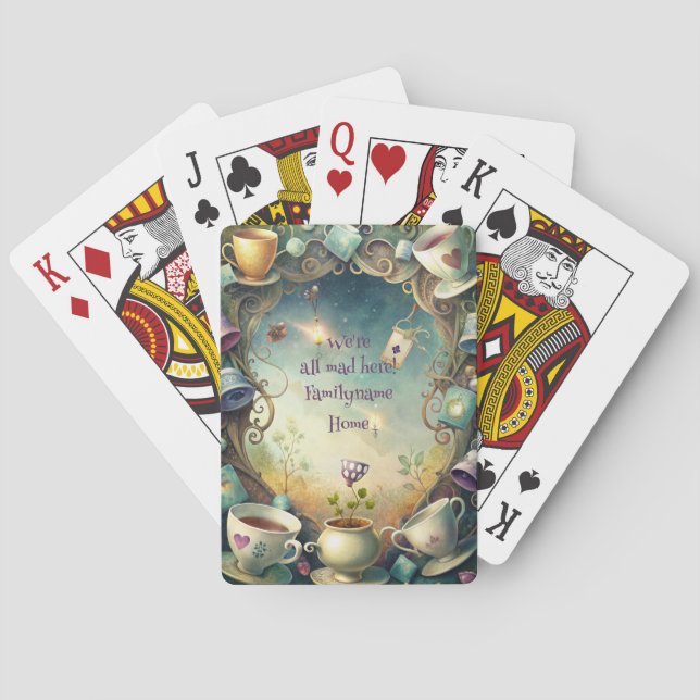 Baraja De Cartas Create Your Own Whimsical Tea Party Madness (Reverso)