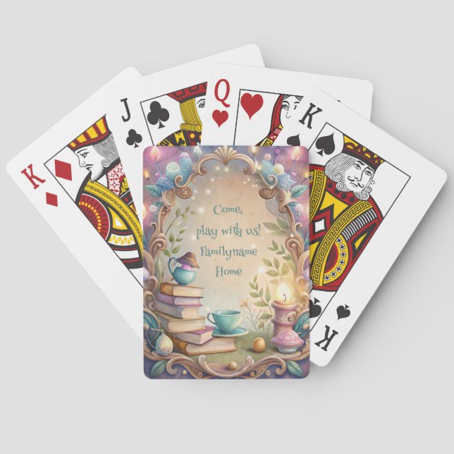 Baraja De Cartas Create Your Own Whimsical Tea Party Story (Reverso)