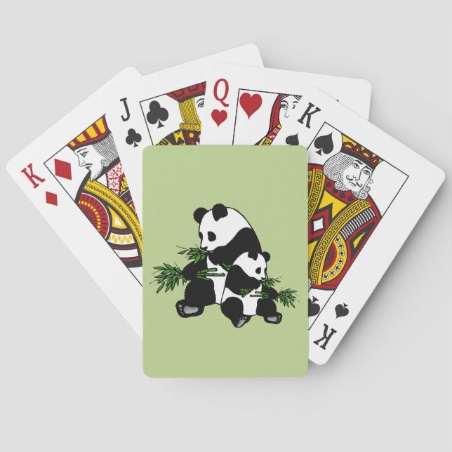 Baraja De Cartas Crecer en Panda (Reverso)