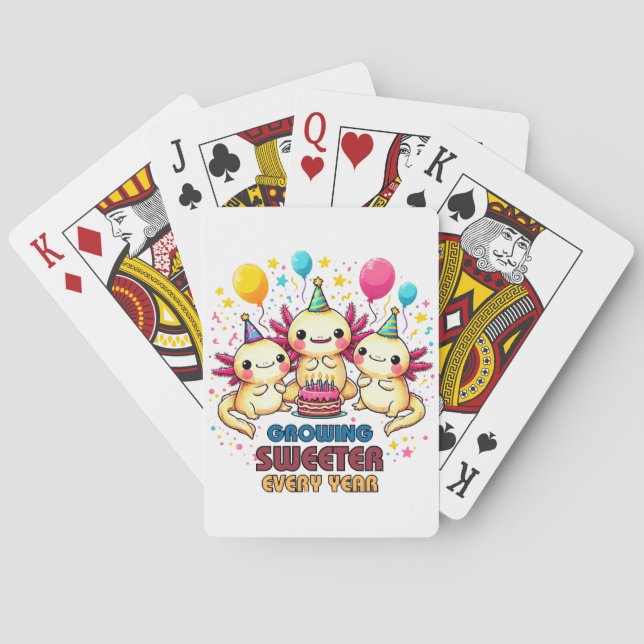 Baraja De Cartas Creciendo más dulce con cada año  (Reverso)