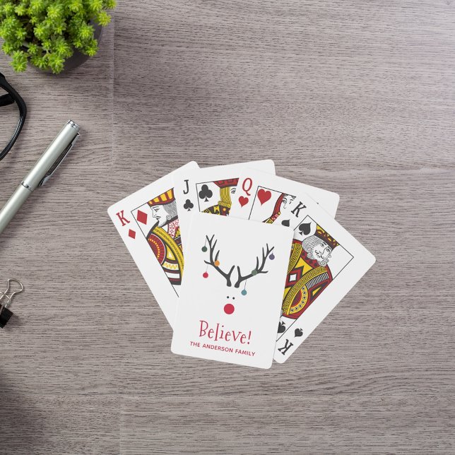 Baraja De Cartas Cree que los Navidades modernos y divertidos renos (Subido por el creador)