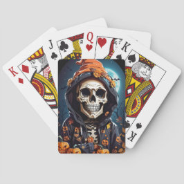 Baraja De Cartas Creepe Grinning Skeleton Halloween