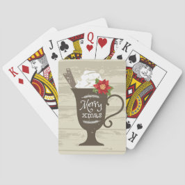 Baraja De Cartas Crema de hielo feriado de navidad de Feliz Navidad