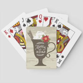 Baraja De Cartas Crema de hielo feriado de navidad de Feliz Navidad