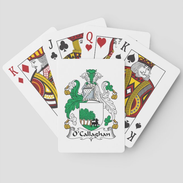 Baraja De Cartas Crest familiar O'Callaghan (Reverso)