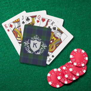 Baraja De Cartas Crestá de logotipo de familia de vegetación con mo
