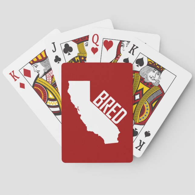 Baraja De Cartas Criado en California (Reverso)