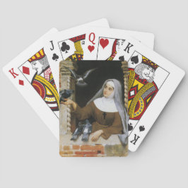 Baraja De Cartas Criaturas de Dios (monja católica italiana con ave