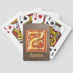 Baraja De Cartas Criaturas míticas del siglo XVI Capital decorativa