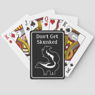 Baraja De Cartas Cribbage Apestado Lindo Negro y Blanco