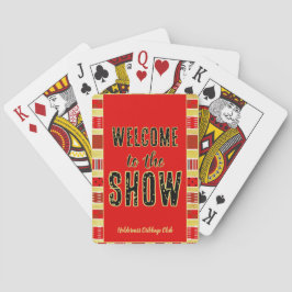 Baraja De Cartas Cribbage Bienvenido al Espectáculo Personalizado R