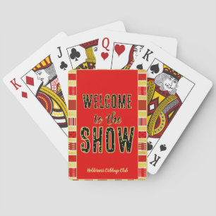 Baraja De Cartas Cribbage Bienvenido al Espectáculo Personalizado R