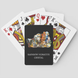 Baraja De Cartas Cristal hematista arcoiris