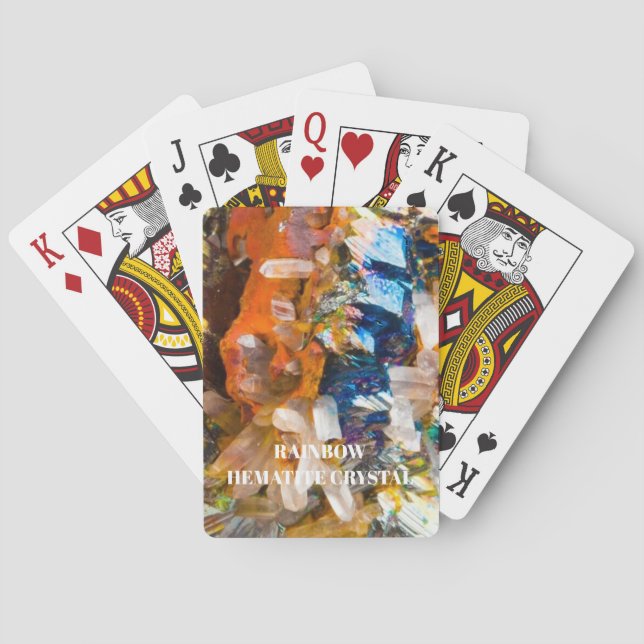Baraja De Cartas Cristal hematista arcoiris (Reverso)