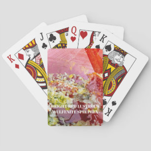 Baraja De Cartas Cristal Wulfenita Rojo