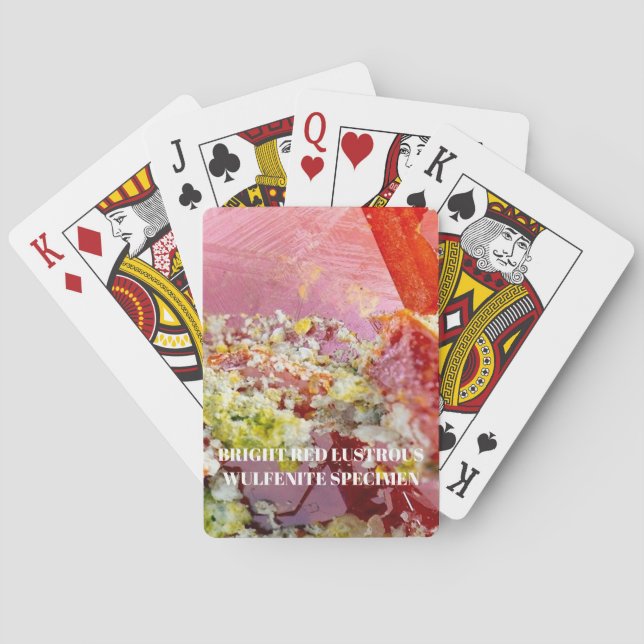 Baraja De Cartas Cristal Wulfenita Rojo (Reverso)