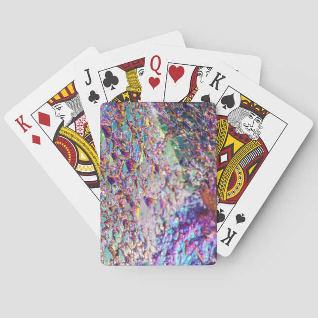 Baraja De Cartas Cristales de Aura Arcoiris (Reverso)
