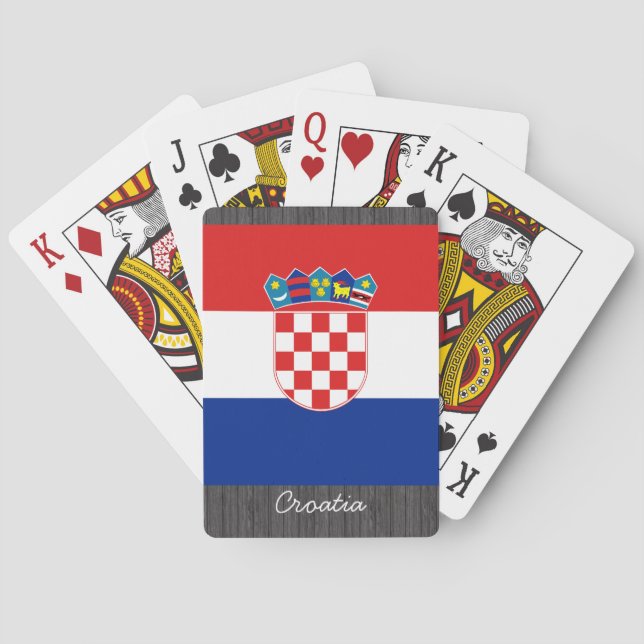 Baraja De Cartas Croatia Flag Playing Cards (Reverso)