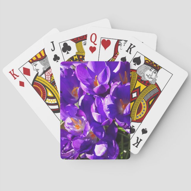 BARAJA DE CARTAS CROCUS DE PRIMAVERA (Reverso)