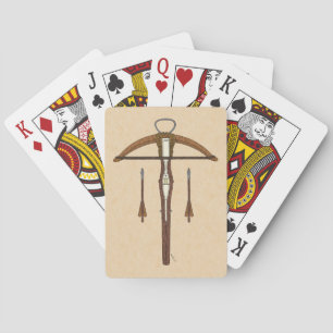 Baraja De Cartas Crossbow medieval con pernos