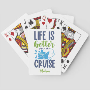 Baraja De Cartas Cruceros de nombres personalizados