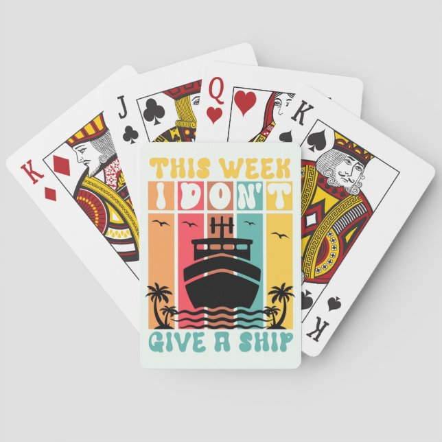 Baraja De Cartas Cruceros Náuticos Temáticos (Reverso)