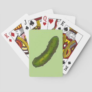 Baraja De Cartas Crunchy Green Kosher Sour Dill Pickle Foodie