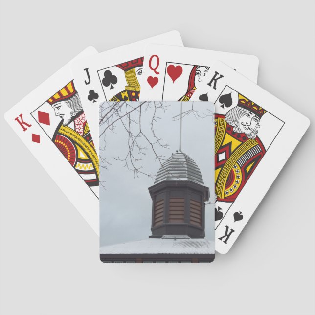 Baraja De Cartas Cruz del Tabernáculo en la Nieve - Viñedo de Marth (Reverso)