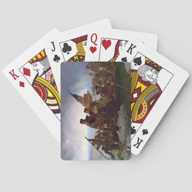 Baraja De Cartas Cruzando el río Delaware, George Washington (Reverso)