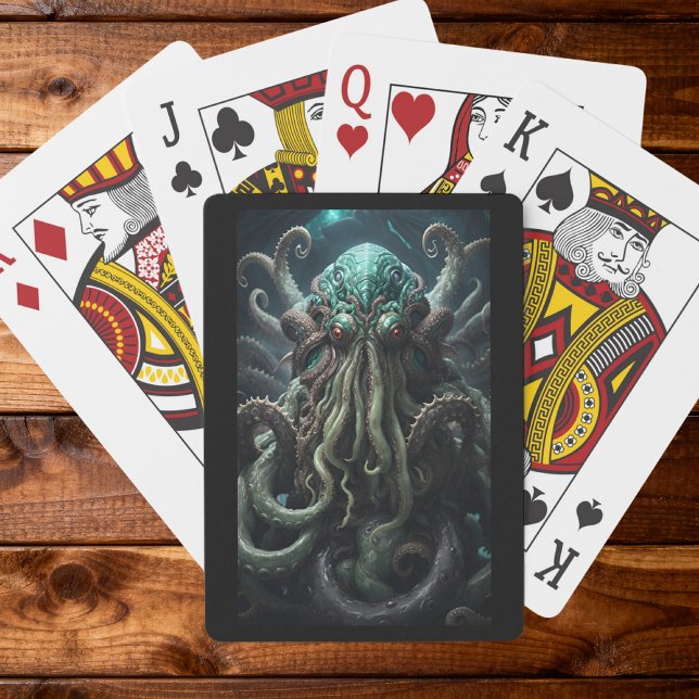 Baraja De Cartas Cthulhu Lovecraft Octopus Scary Horror (Subido por el creador)