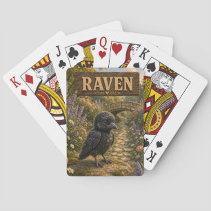 Baraja De Cartas Cuaderno de cuentos de bebé animal de vivero Cuerv