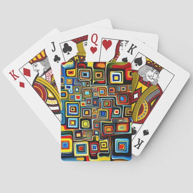 Baraja De Cartas Cuadriláteros (Reverso)