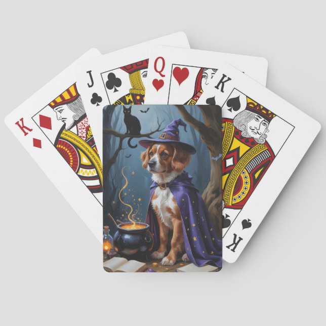 Baraja De Cartas Cuadros de Halloween de Bouviers des Flandres (Reverso)