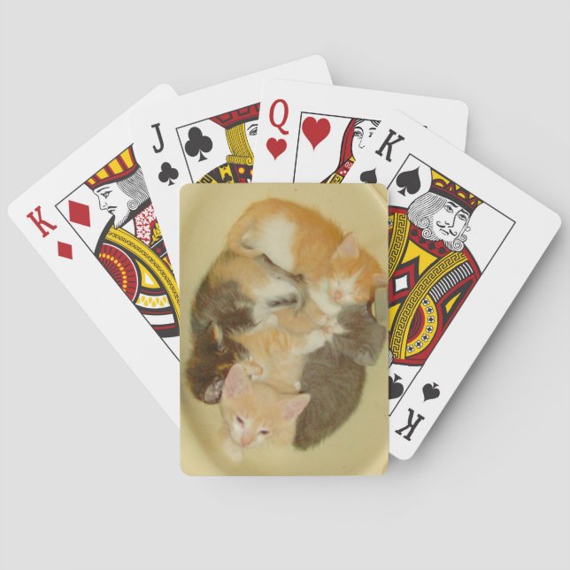 Baraja De Cartas Cuadros de juego Meow Cats 4 (Reverso)