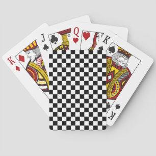 Baraja De Cartas Cuadros negros y blancos