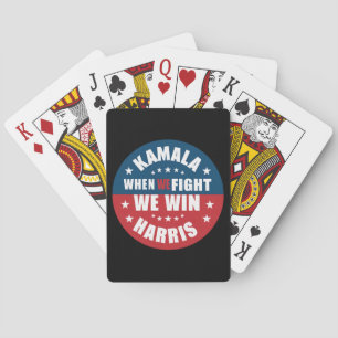 Baraja De Cartas Cuando Peleamos Ganamos 2024 Kamala Harris USA