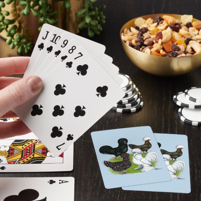 Baraja De Cartas Cuarteto de pollo con sombrero superior (In Situ)