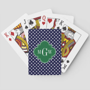 Baraja De Cartas Cuarteto forestal de la Marina con puntos de polka