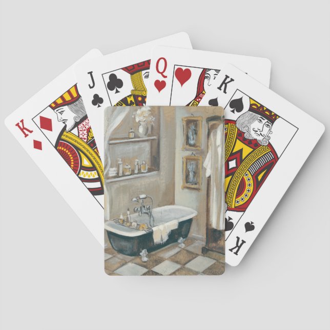 Baraja De Cartas Cuarto de baño francés neutral (Reverso)
