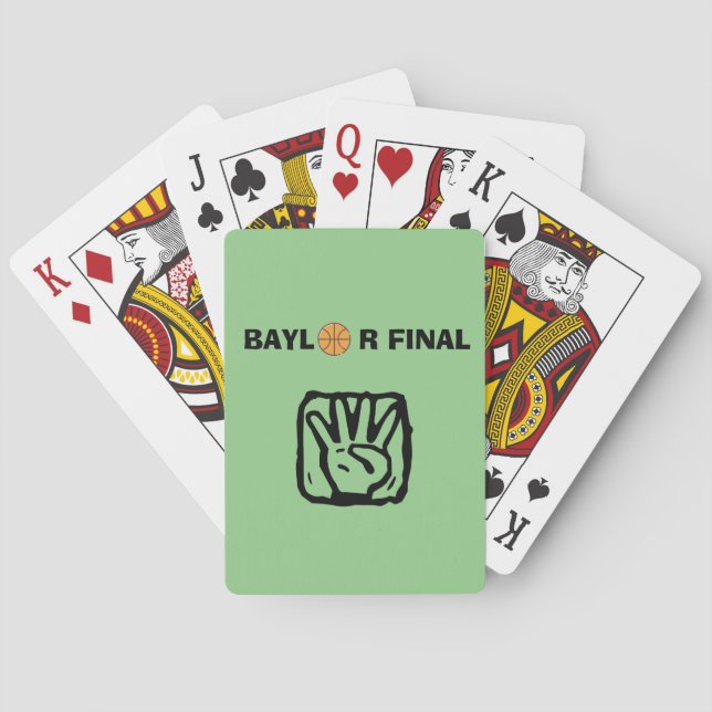 Baraja De Cartas Cuatro finales de Baylor (Reverso)