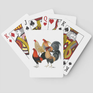 Baraja De Cartas Cuatro gallos de pelea