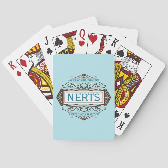 Baraja De Cartas Cubierta 5 de Nerts (Reverso)