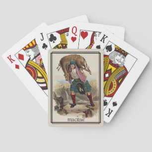 Baraja De Cartas Cubierta clásica de la bicicleta de MacRae Escocia