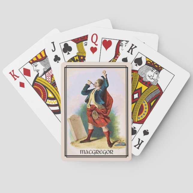 Baraja De Cartas Cubierta de bicicletas Clan MacGregor Classic Scot (Reverso)