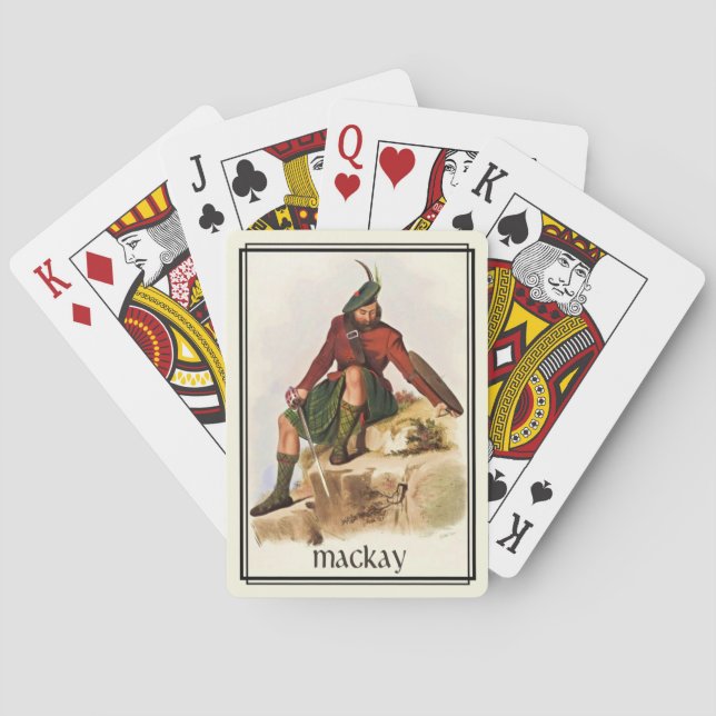 Baraja De Cartas Cubierta de bicicletas Clan MacKay Classic Scotlan (Reverso)