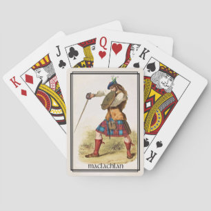 Baraja De Cartas Cubierta de bicicletas Clan MacLachlan Classic Sco