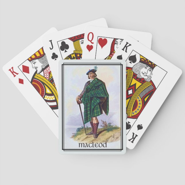 Baraja De Cartas Cubierta de bicicletas Clan MacLeod Classic Scotla (Reverso)