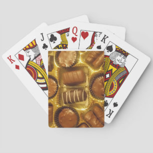 Baraja De Cartas Cubierta de chocolate de tarjetas